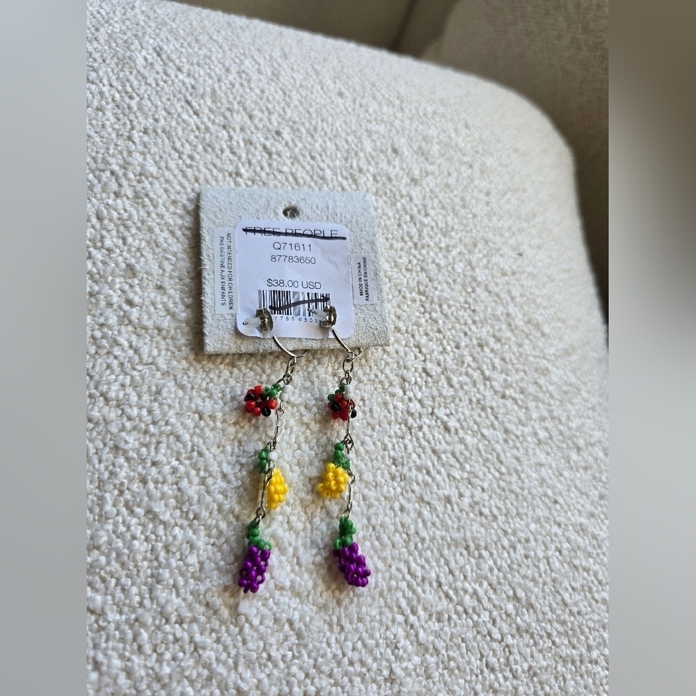 Anthropologie, Sweet Treat Beaded Dangle Earrings -NWT! - Picture 3 of 3